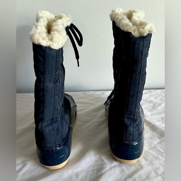 Kids Snow Boots Size 11 – Made in USA, Waterproof Shell, Faux Fur Lined, Navy - Picture 3 of 6